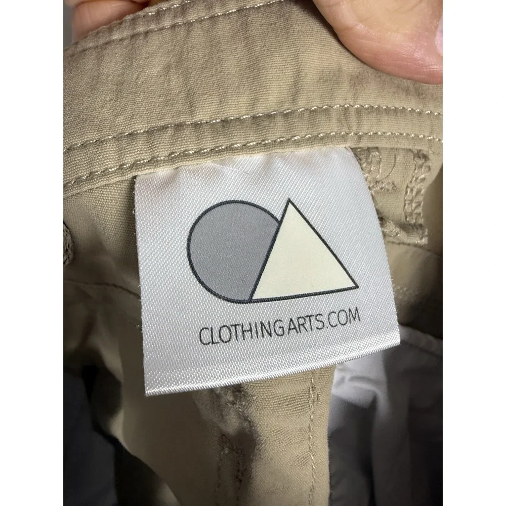 Clothing Arts P Cubed Pick Pocket Proof Travel Cargo Pants Men's 34x34 Tan Nylon